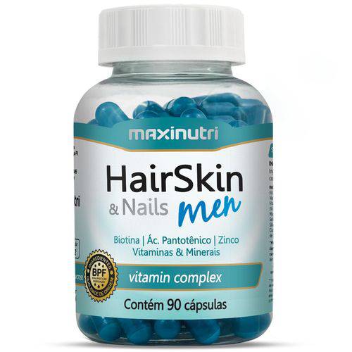 Hair Skin e Nails Men (Para Cabelo) com 90 Cápsulas - Maxinutri