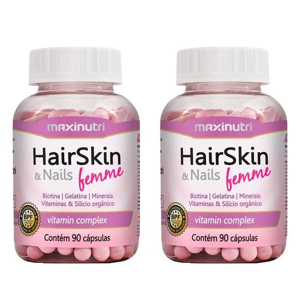 Hair Skin Femme - 2x 90 Cápsulas - Maxinutri