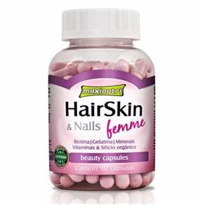Hair Skin & Nails Femme - 90 Cápsulas - Maxinutri