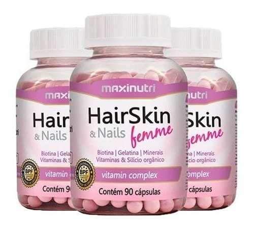 Hair Skin & Nails Femme Maxinutri - 3x90 Cápsulas da Beleza