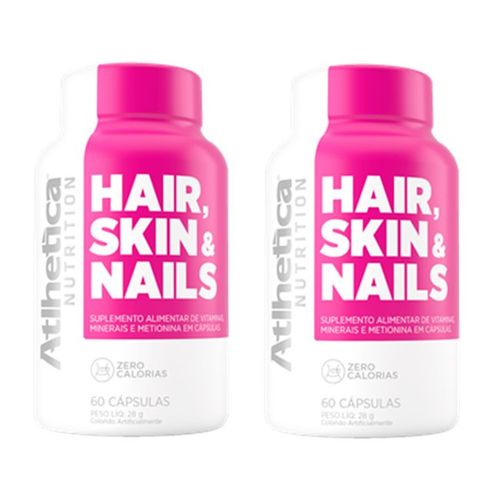 Hair Skin & Nails - 2 Un de 60 Cápsulas - Atlhetica