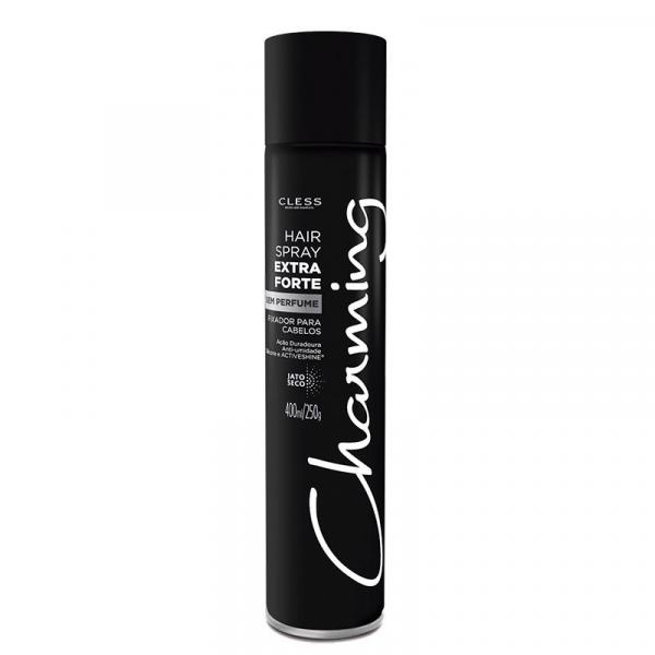 Hair Spray Charming Black Fix Sem Perfume 400ml