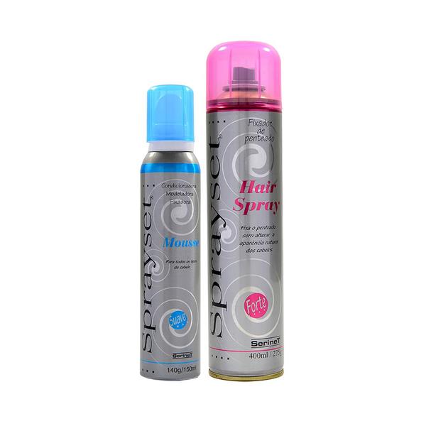 Hair Spray Fixador de Penteado Forte 400ml - Sprayset - Aspa