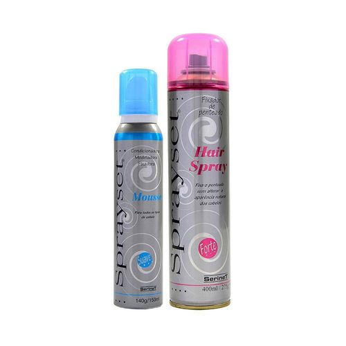Hair Spray Fixador de Penteado Forte 400ml - Sprayset