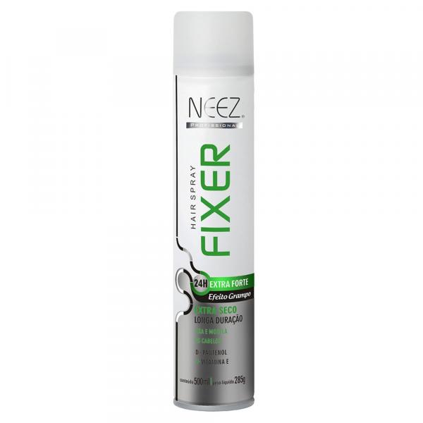 Hair Spray Fixer Extra Forte 24H Efeito Grampo 500ml - Neez