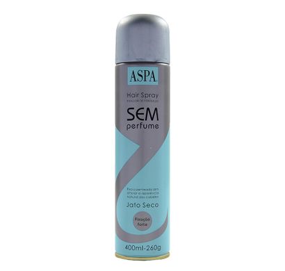 Hair Spray Sem Perfume Fixação Forte 400ml - Aspa