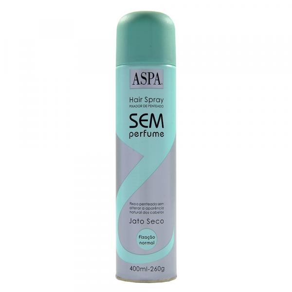 Hair Spray Sem Perfume Fixação Normal 400ml - Aspa