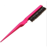 Hair Styling Tools 1pc rosa Salon Plastic pente de cabelo provocação escova Três linhas naturais de javali cerdas pente de cabelo Drop Ship 8f24