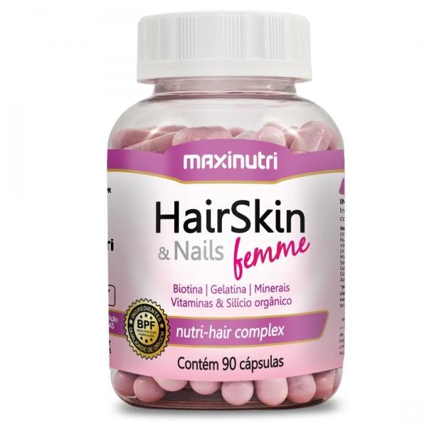 HairSkin Nails Femme 90 Cápsulas - Maxinutri