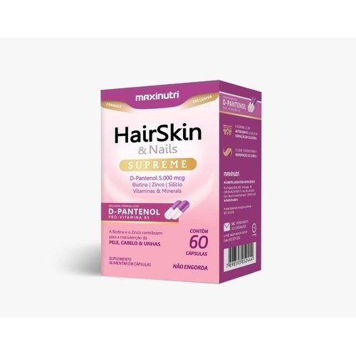 Hairskin & Nails Supreme 60 Cápsulas - Maxinutri