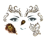 Halloween Tattoos Set Maquiagem para Costume Party Mulheres face Glitter rosto face
