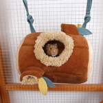 Hamster Inverno Dormir ninho quente Velvet Cepo para Syrian Hamster planador do açúcar