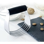 Handle Stainless Steel Farinha Blender Rubber Dough Mixer Kitchen Pressionando Baking Ferramenta Farinha Agitador