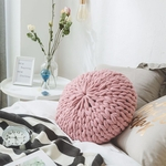 Handmade Knitting Thicken Throw Pillow com Inner para Home Sofa Almofada
