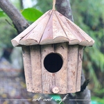Handmade Prevenção de Corrosão casa do pássaro de madeira para Pet Bird