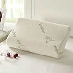 30x50 cm Comfort Contour ortopédico fibra de bambu Dormir Memory Foam Arc design Pillow