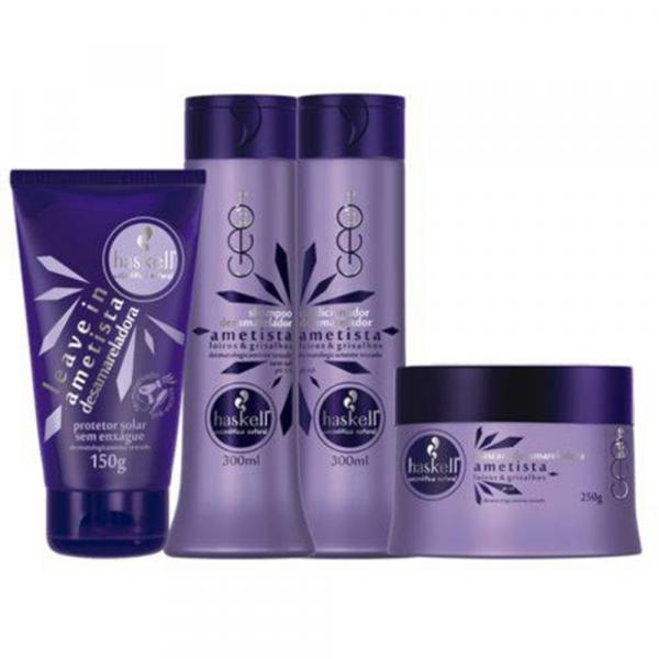 Haskell Ametista Shamp + Cond 300ml + Máscara 250g + Leave
