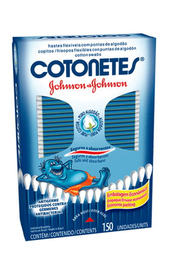 Haste Flexível Cotonetes Caixa com 150 Unidades - Johnson & Johnson