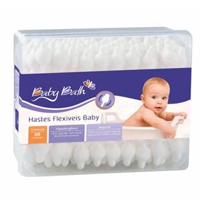 Hastes Flexíveis Baby 60 Unidades Baby Bath