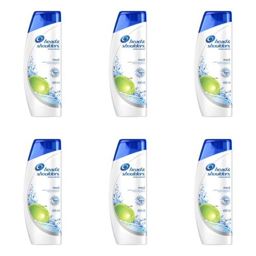 Head & Shoulders Apple Maçã Shampoo Anticaspa 400ml (kit C/06)