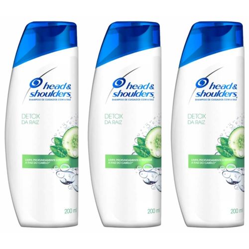Head & Shoulders Detox Shampoo Anticaspa 200ml (kit C/03)