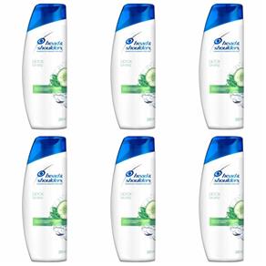 Head & Shoulders Detox Shampoo Anticaspa 200ml - Kit com 06
