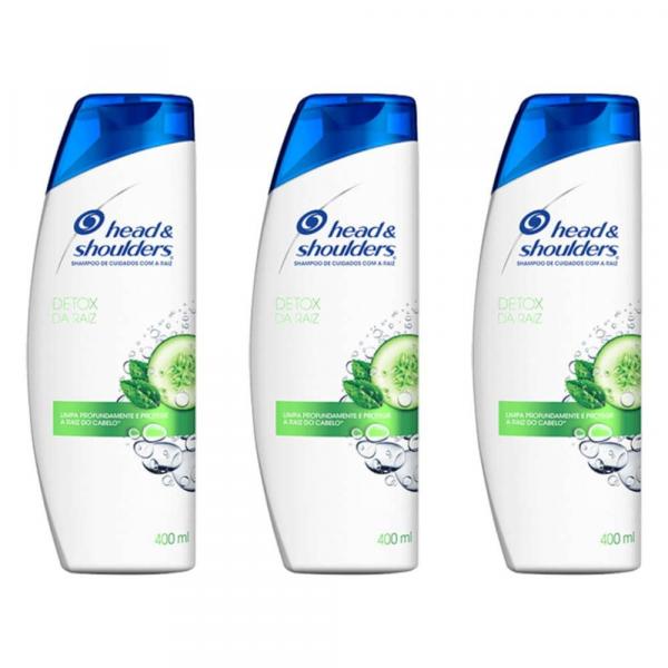 Head Shoulders Detox Shampoo Anticaspa 400ml (Kit C/03)