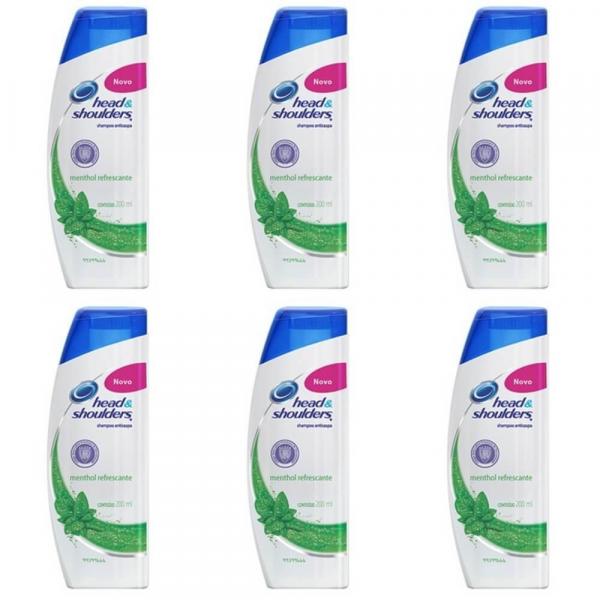 Head Shoulders Menthol Shampoo Anticaspa 200ml (Kit C/06)