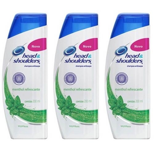 Head & Shoulders Menthol Shampoo Anticaspa 200ml (kit C/03)