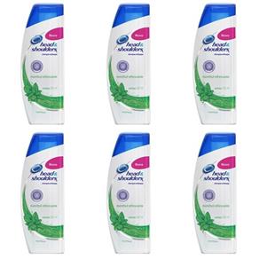 Head & Shoulders Menthol Shampoo Anticaspa 200ml - Kit com 06