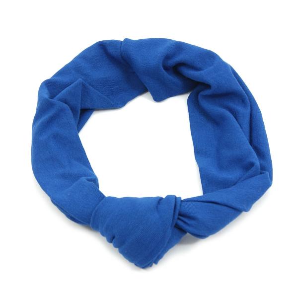 Headband Turbante Azul com Nó - Bijoulux
