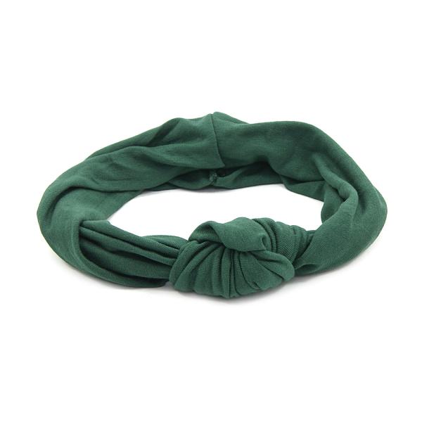 Headband Turbante Verde Militar com Nó - Bijoulux
