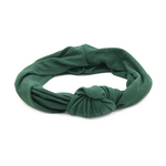 Headband Turbante Verde Militar com Nó