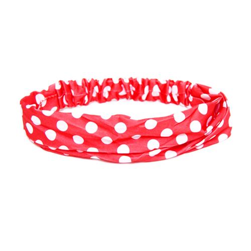 Headband Vermelha de Bolinhas - Bijoulux