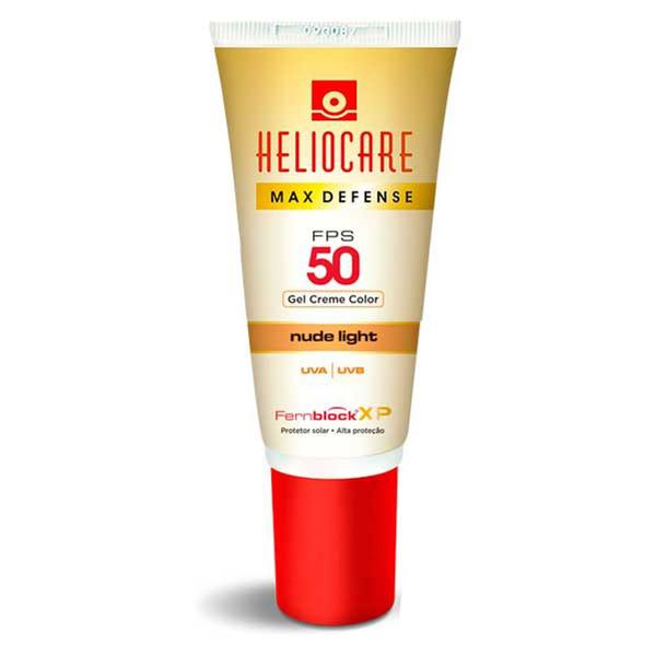 Heliocare Max Defense Fps 50 Gel Creme Color Nude Light 50ml - Melora do Brasil