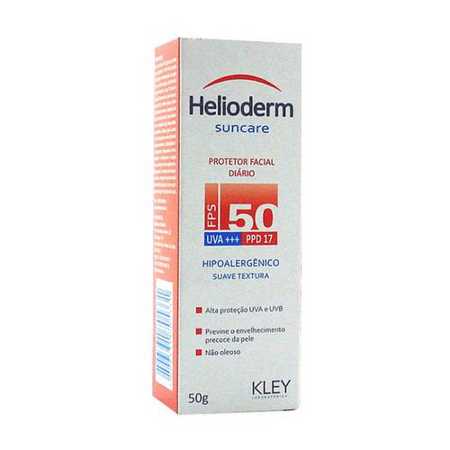 Helioderm Rosto Fps 50 com 50 Gramarelos