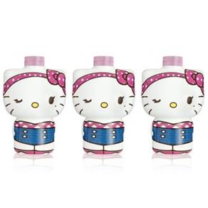 Hello - Kitty Boneco 3D Shampoo Infantil Finos 300ml - Kit com 03