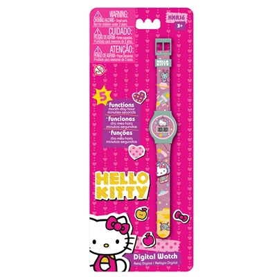 Hello Kitty Relógio Digital 5 Funções Lilás - Intek - Hello Kitty