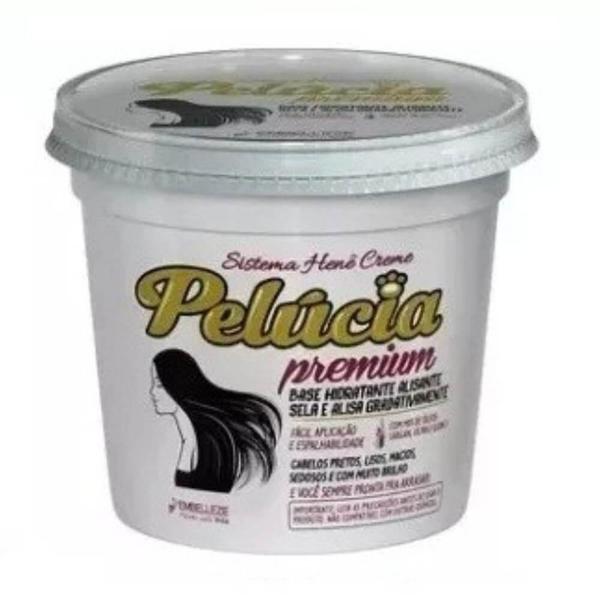 Henê Pelúcia Premium Kit Creme Alisante Pote