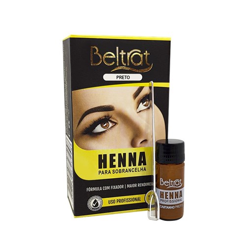 Henna Beltrat Preto Profissional Sobrancelha 1,25G