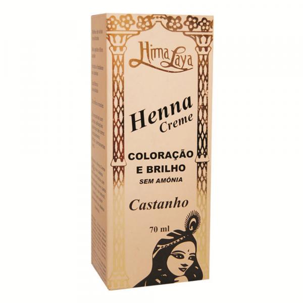 Henna Creme Castanho Himalaya - 70ml