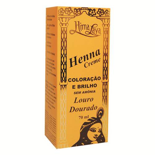 Henna Creme Louro Dourado Himalaya - 70ml