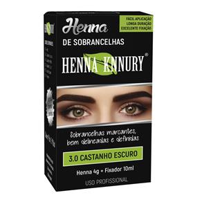 Henna Knnury para Sobrancelhas - Castanho Escuro 3.0