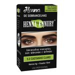 Henna Knnury para sobrancelhas - Castanho Médio 5.0