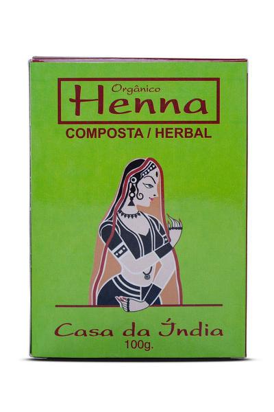 Henna Natural Composta 100g - Casa da Índia