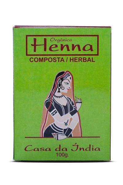 Henna Natural Composta 100g - Casa da Índia
