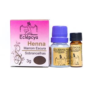 Henna Sobrancelhas Eclépcya - Marrom Escura 3G C
