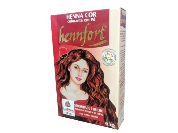 Hennfort Henna Castanho em Pó 65g