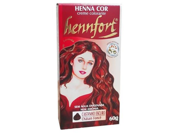 Hennfort Henna em Creme Castanho Escuro 60g