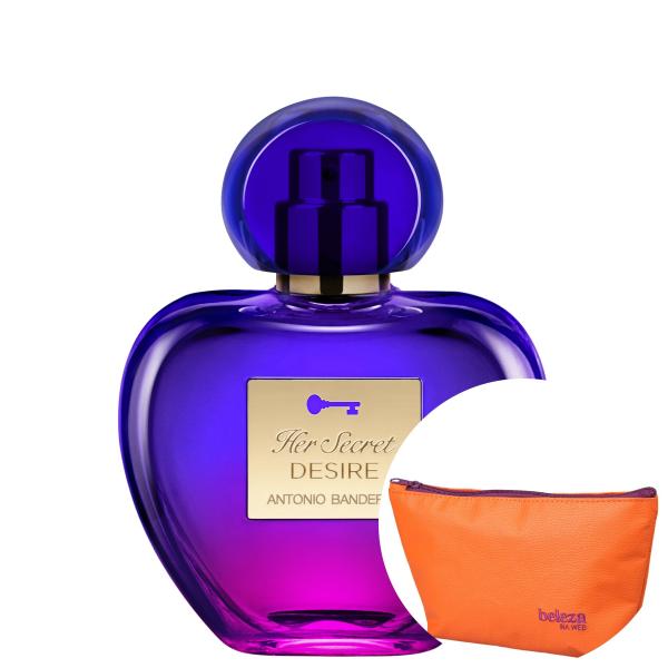 Her Secret Desire Antonio Banderas EDT - Perfume Feminino 50ml+Nécessaire Beleza na Web Laranja